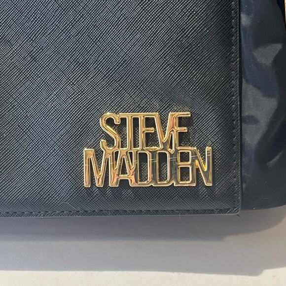 NWOT Steve Madden Backpack black and gold main image 6